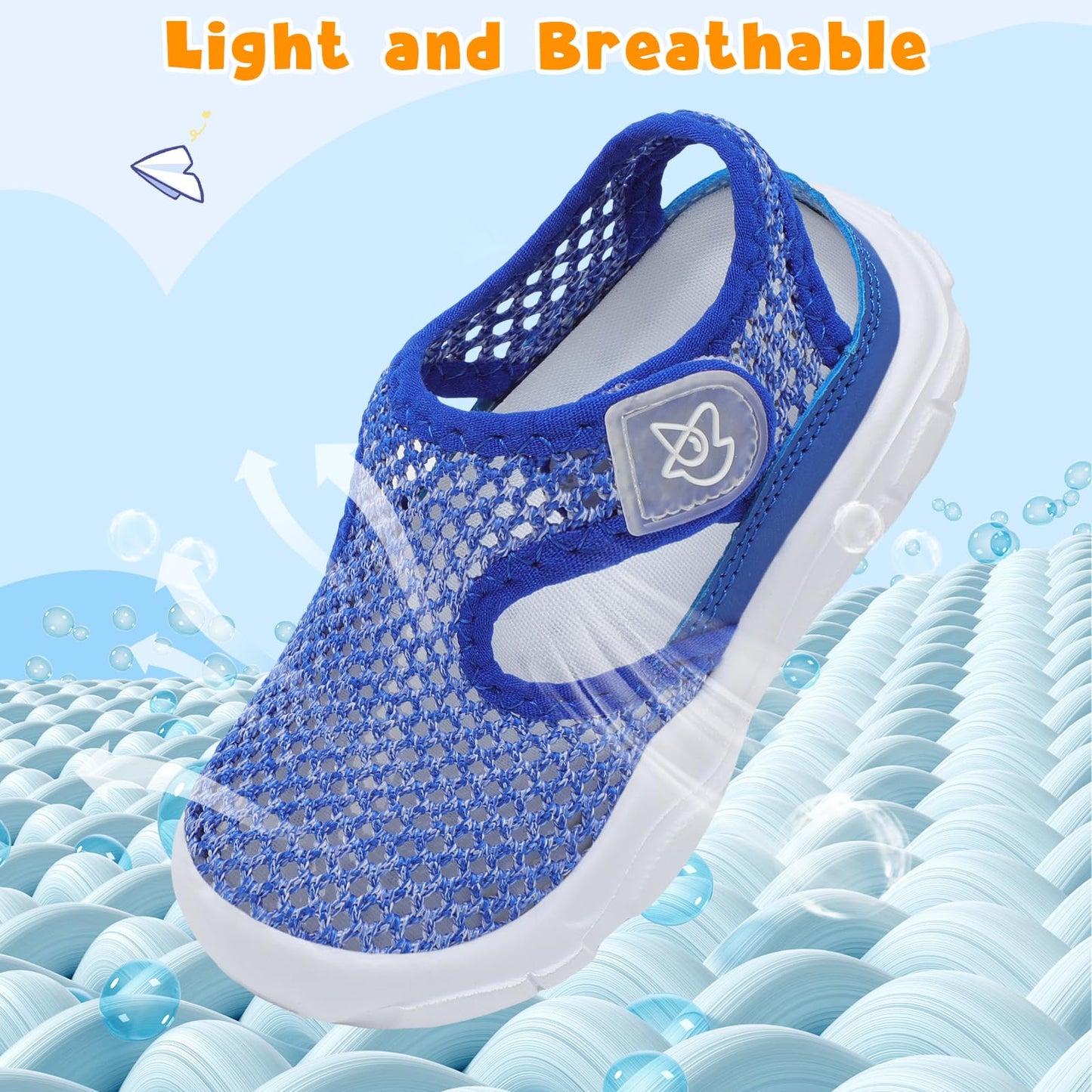 Toddler Sandals Boys Girls Wide Sandals Kids Water Sandal Shoes Lightweight Barefoot Summer Shoes for Beach Swim