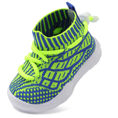 Toddler Shoes High Top Sneakers for Boys Girls Barefoot Wide Walking Tennis Shoes
