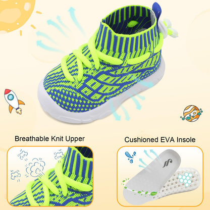 Toddler Shoes High Top Sneakers for Boys Girls Barefoot Wide Walking Tennis Shoes