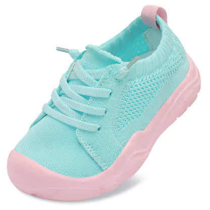 Toddler Shoes Girls Boys Wide Barefoot Shoes Kids Breathable Sneakers Slip on Tennis Shoe Lightweight Sneakers