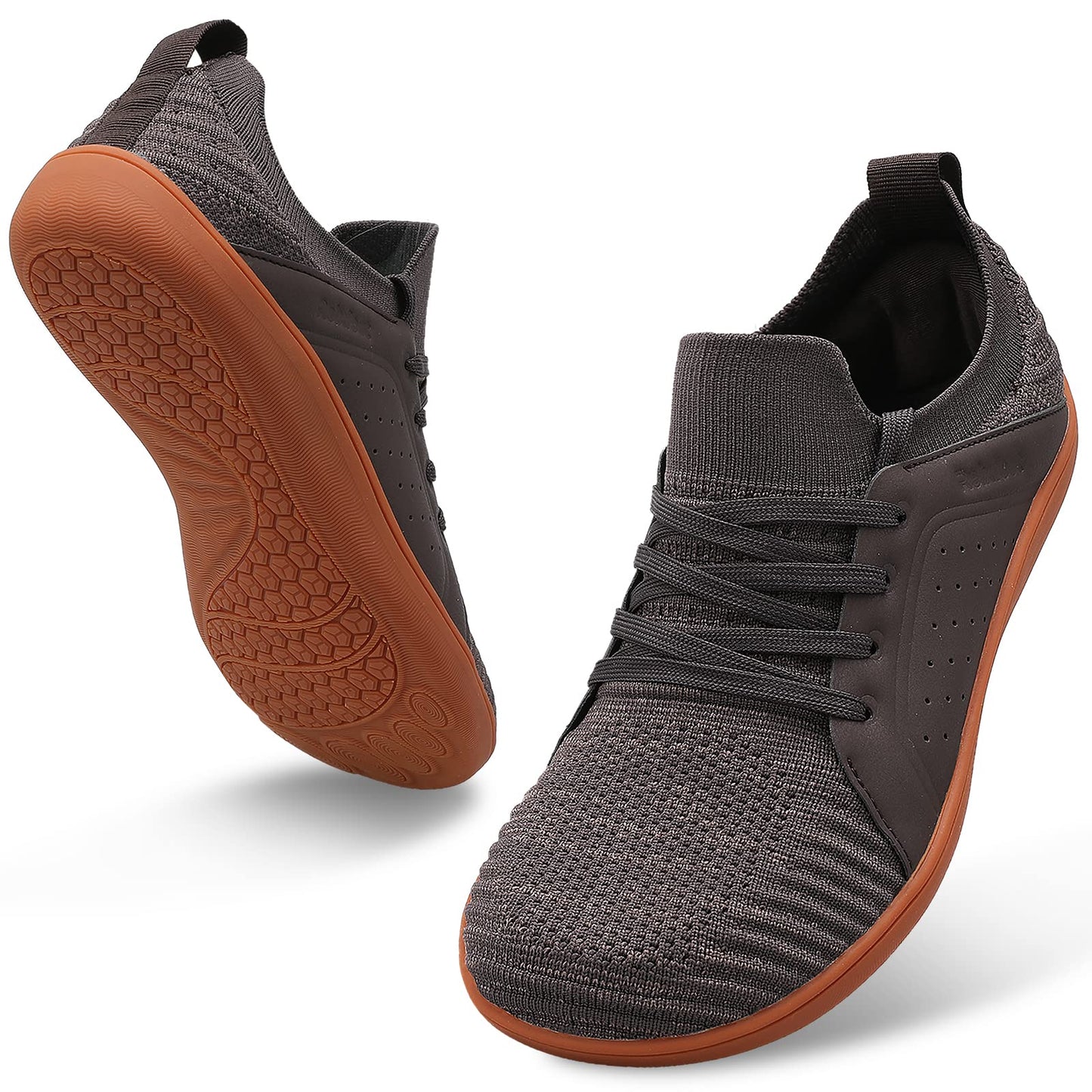 relxfeet Men's Barefoot Shoes Minimalist Cross-Trainer Shoes Wide Toe Walking Shoes