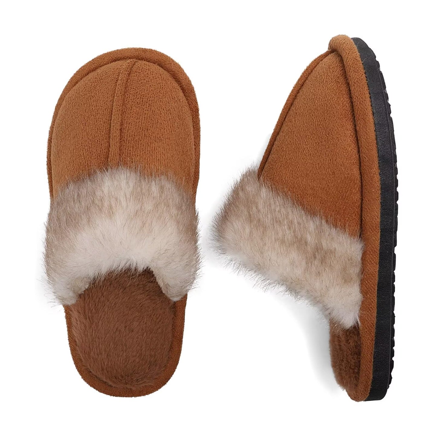 EQW Kids and Toddler Girls Slippers,House Shoes in Winter,Lightweight,Fluffy,Inddor Warmers