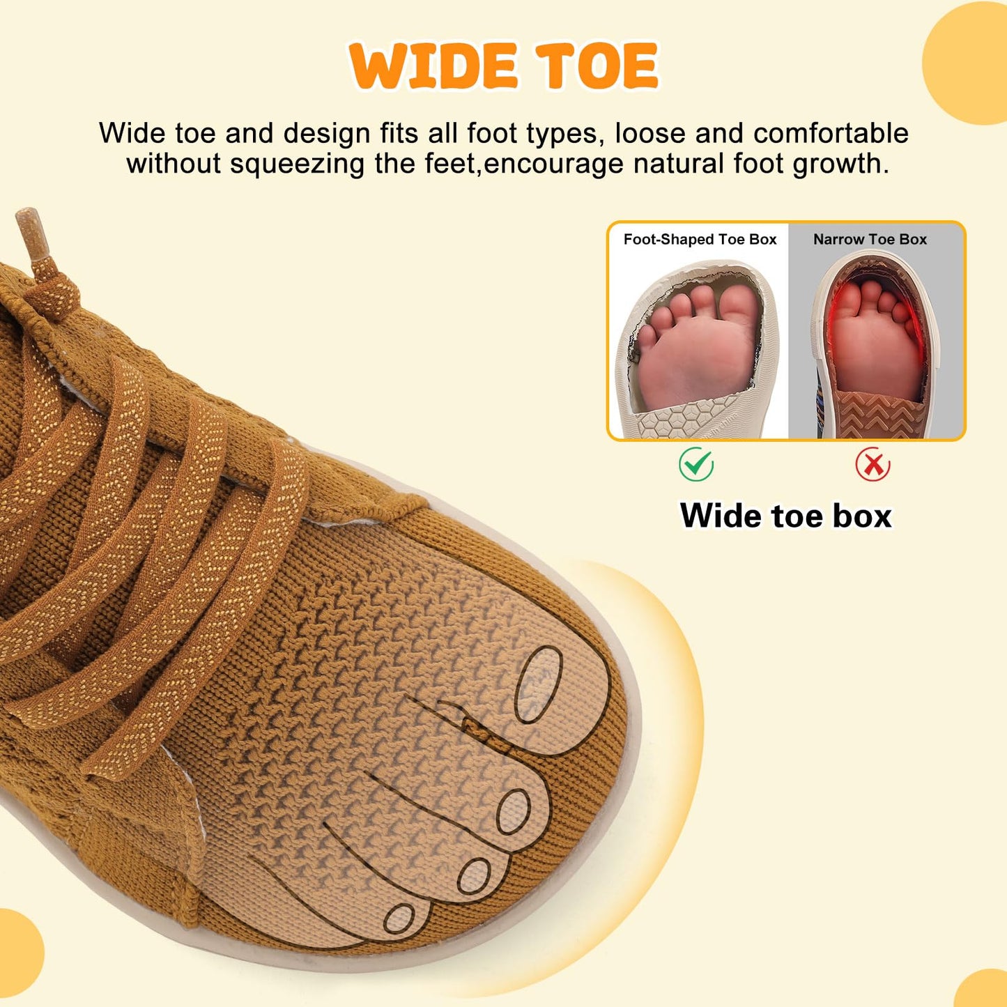 Toddler Shoes Girls Boys Wide Barefoot Shoes