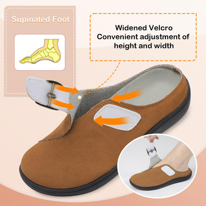 Womens Wide Clogs Adjustable Diabetic Mules Slip on Clog Slippers