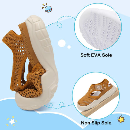 Toddler Sandals Boys Girls Wide Sandals Kids Water Sandal Shoes Lightweight Barefoot Summer Shoes for Beach Swim