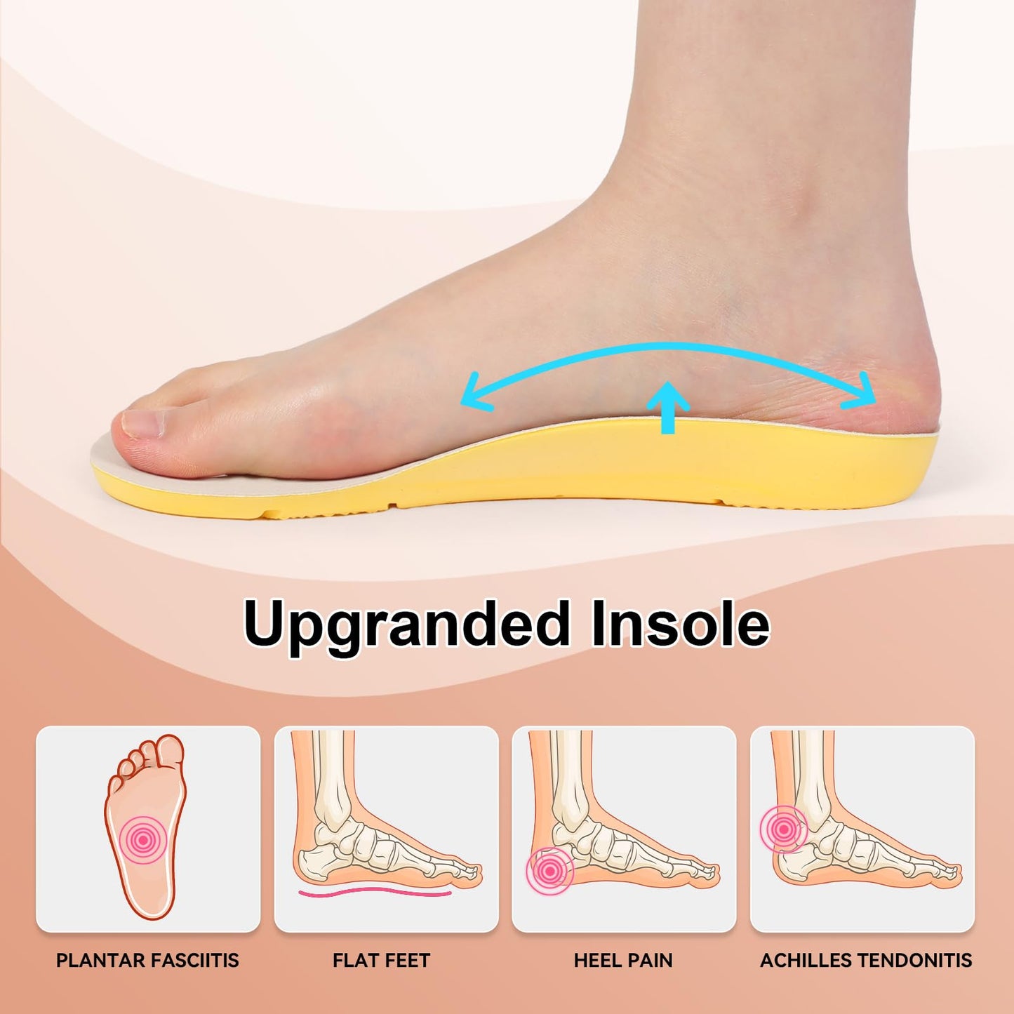 Womens Wide Clogs Adjustable Diabetic Mules Slip on Clog Slippers