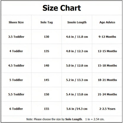 Toddler Baby Sneakers Rubber Sole Cartoon Shoes
