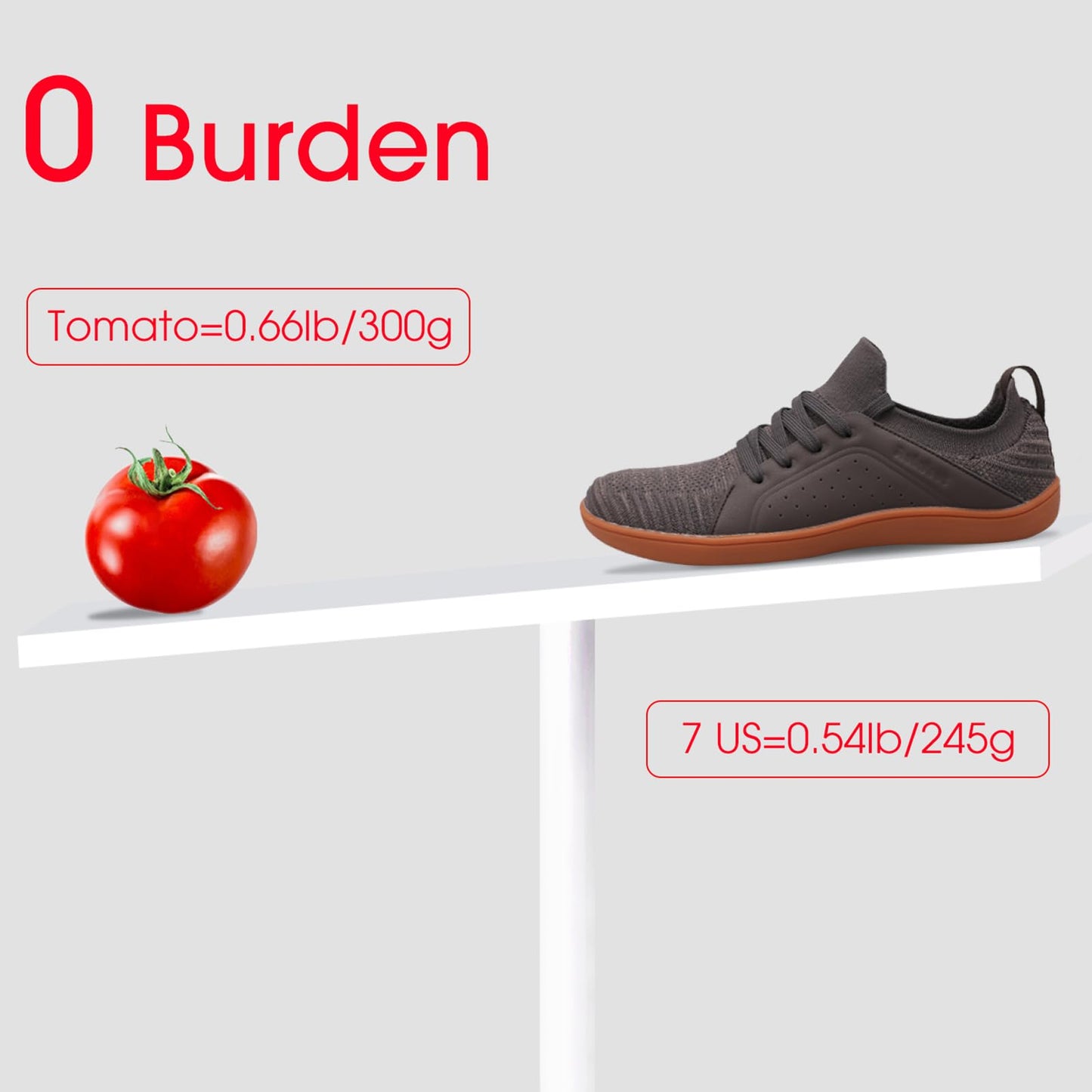 relxfeet Men's Barefoot Shoes Minimalist Cross-Trainer Shoes Wide Toe Walking Shoes