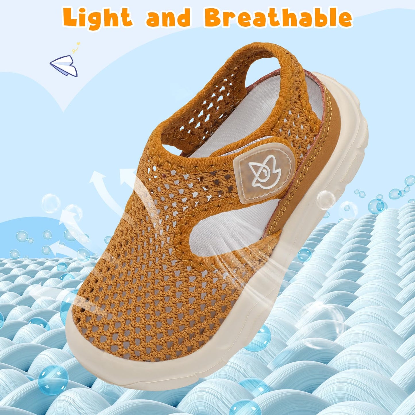 Toddler Sandals Boys Girls Wide Sandals Kids Water Sandal Shoes Lightweight Barefoot Summer Shoes for Beach Swim