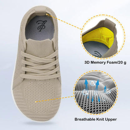 Womens Walking Shoes Wide Toe Barefoot Shoes Breathable Minimalist Zero Drop Sneakers