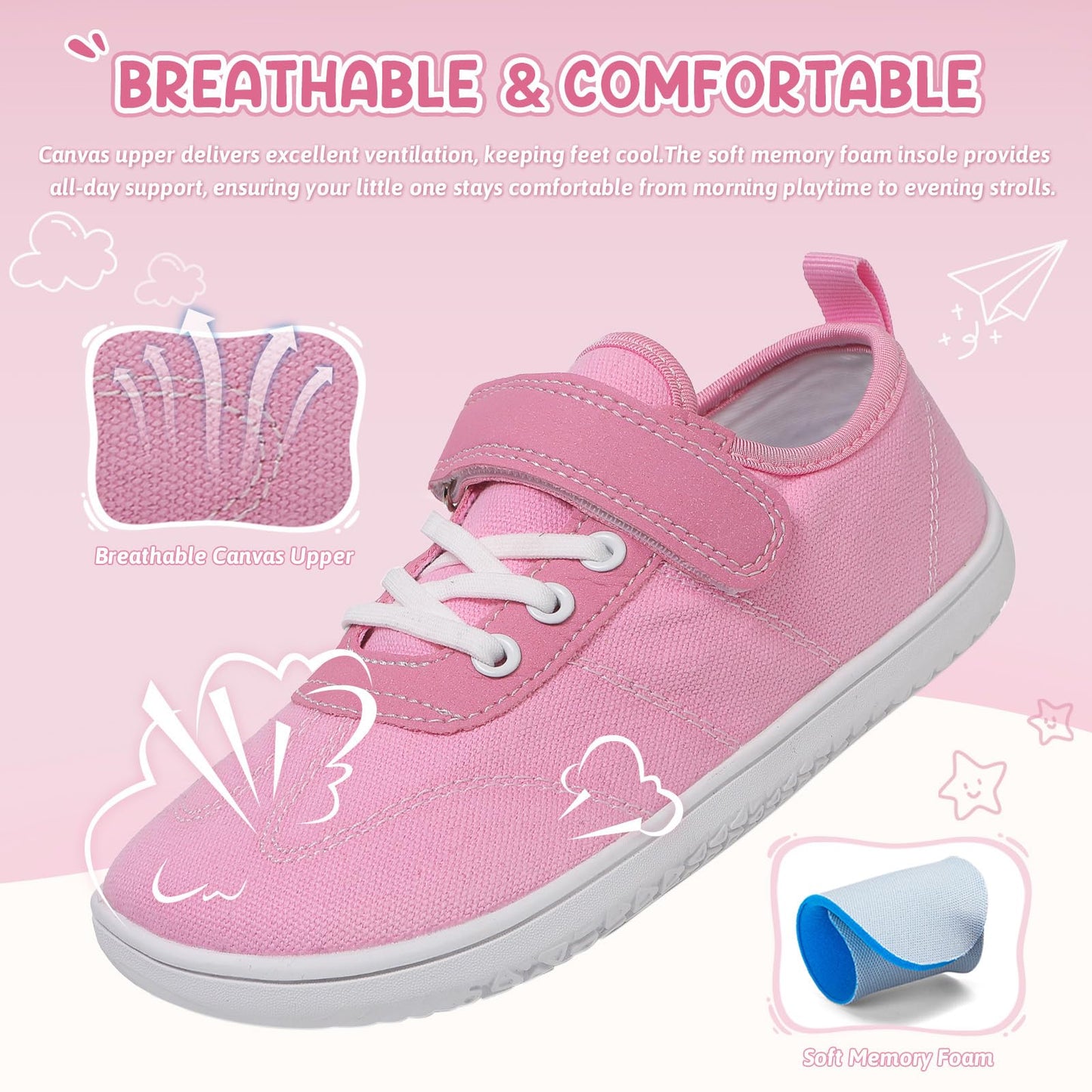 Kids Wide Toe Box Barefoot Shoes