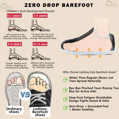 Kids Wide Toe Box Barefoot Shoes