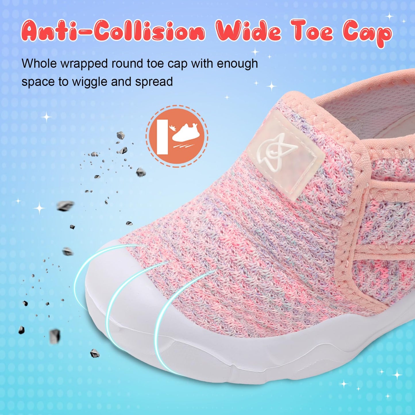 Toddler Shoes Boys Girls Sneakers Comfy Barefoot Shoes