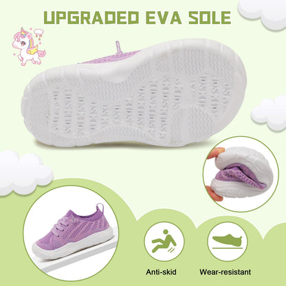 Toddler Shoes for Boys Girls Slip on Sneakers Wide Toe Walking Shoes