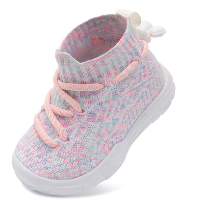 Toddler Shoes High Top Sneakers for Boys Girls Barefoot Wide Walking Tennis Shoes