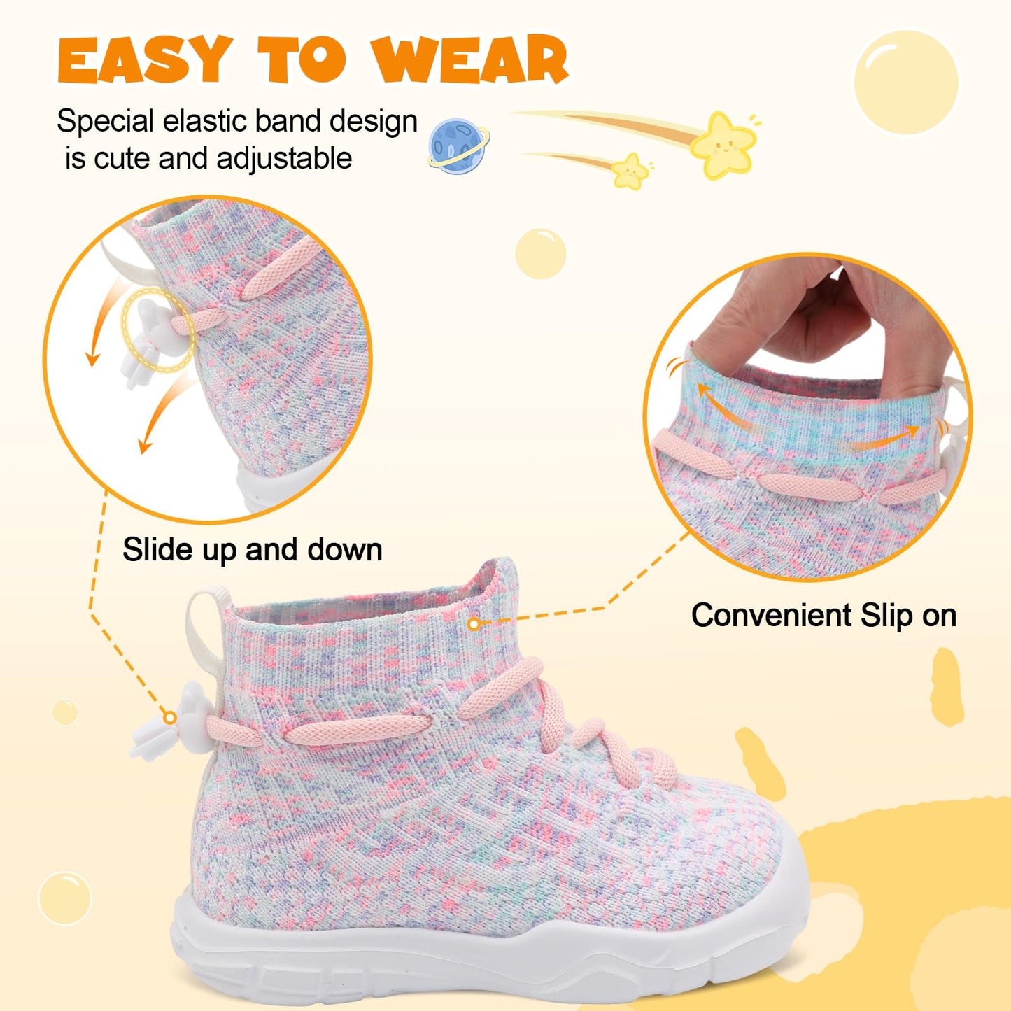 Toddler Shoes High Top Sneakers for Boys Girls Barefoot Wide Walking Tennis Shoes