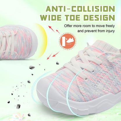 Toddler Shoes for Boys Girls Slip on Sneakers Wide Toe Walking Shoes
