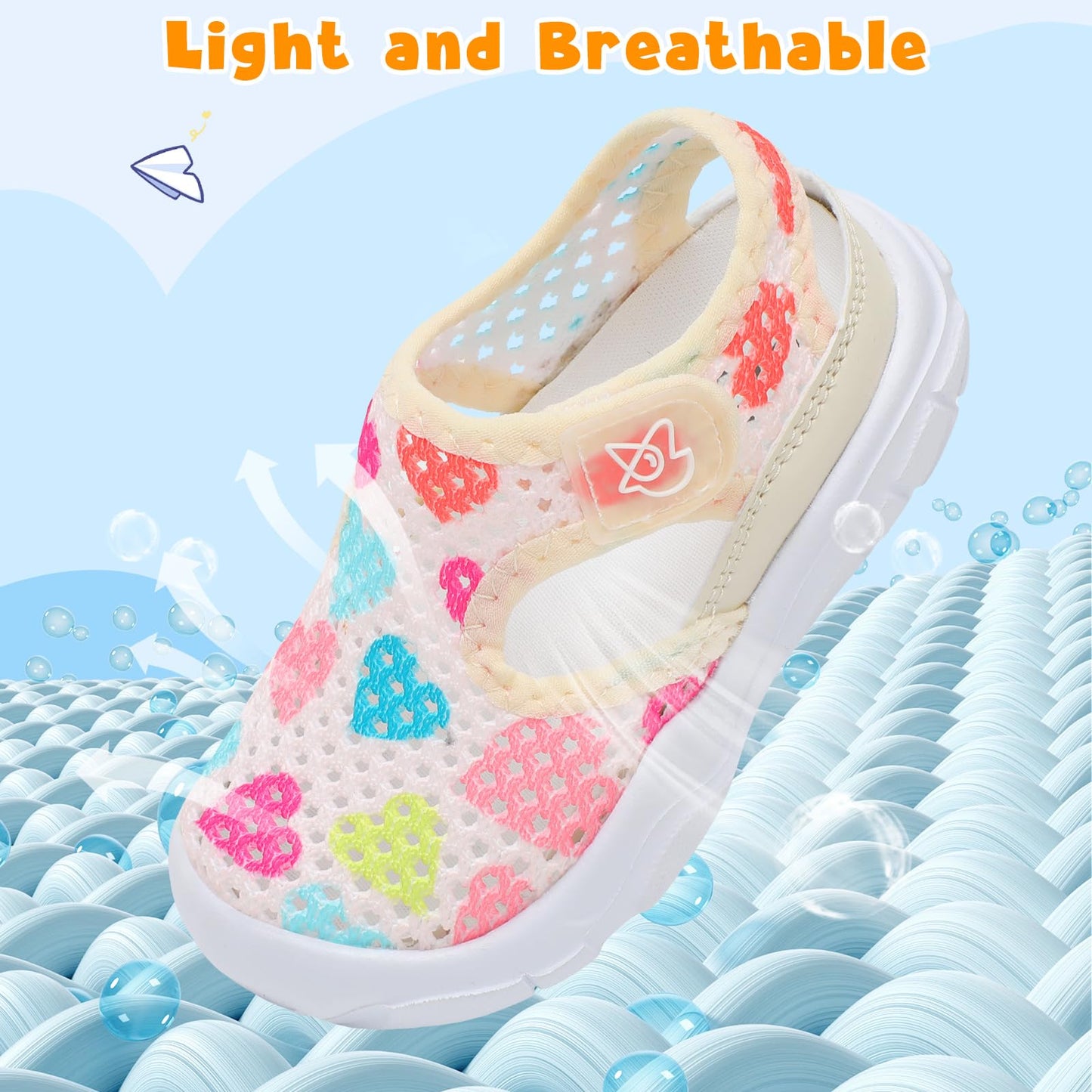 Toddler Sandals Boys Girls Wide Sandals Kids Water Sandal Shoes Lightweight Barefoot Summer Shoes for Beach Swim