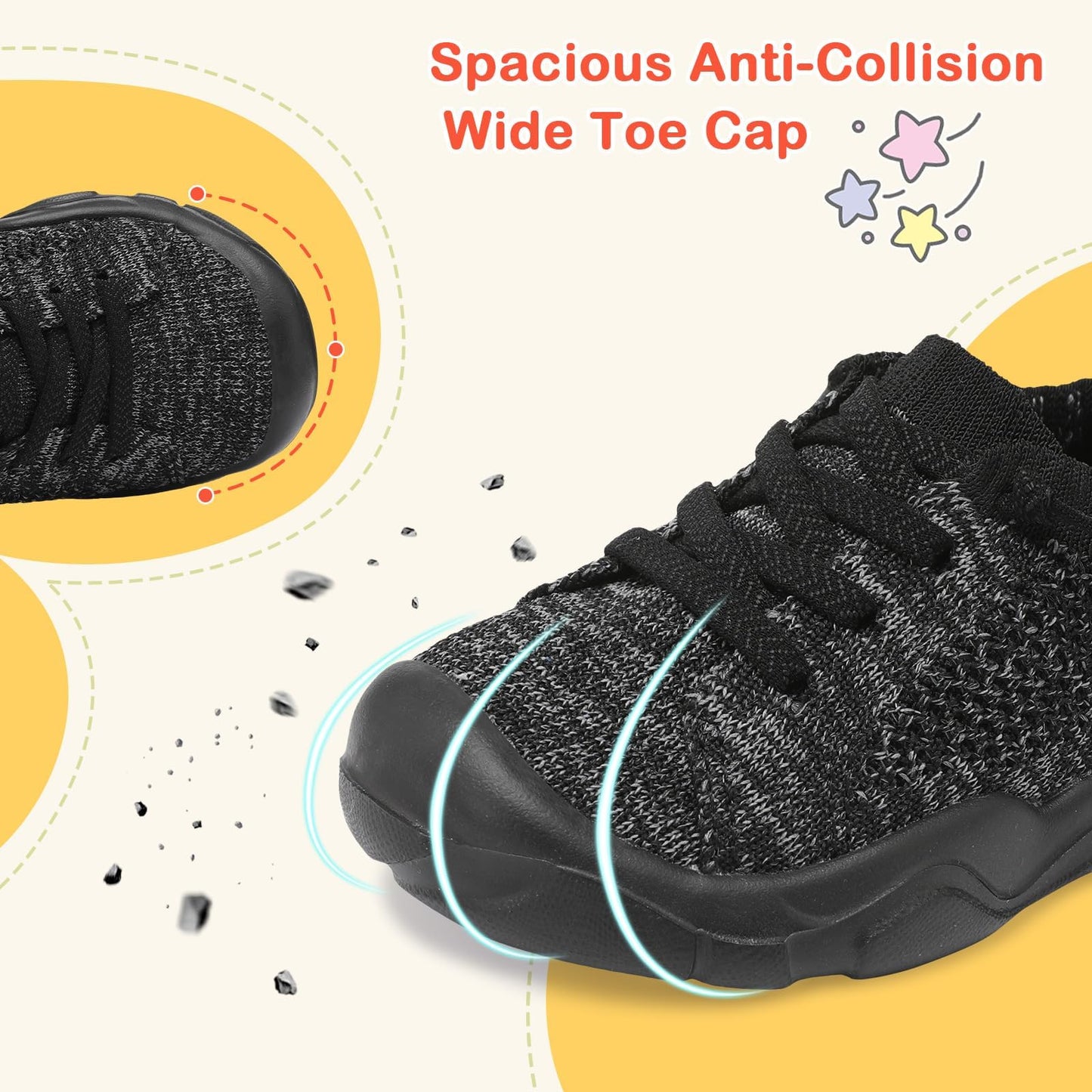 Toddler Shoes Boys Girls Barefoot Shoes Kids Breathable Sneakers