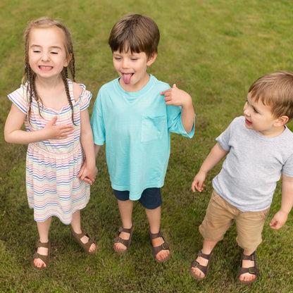 Toddler Sandals for Boys & Girls with Adjustable Hook-and-Loop Straps, Lightweight Open-Toe Design for Beach