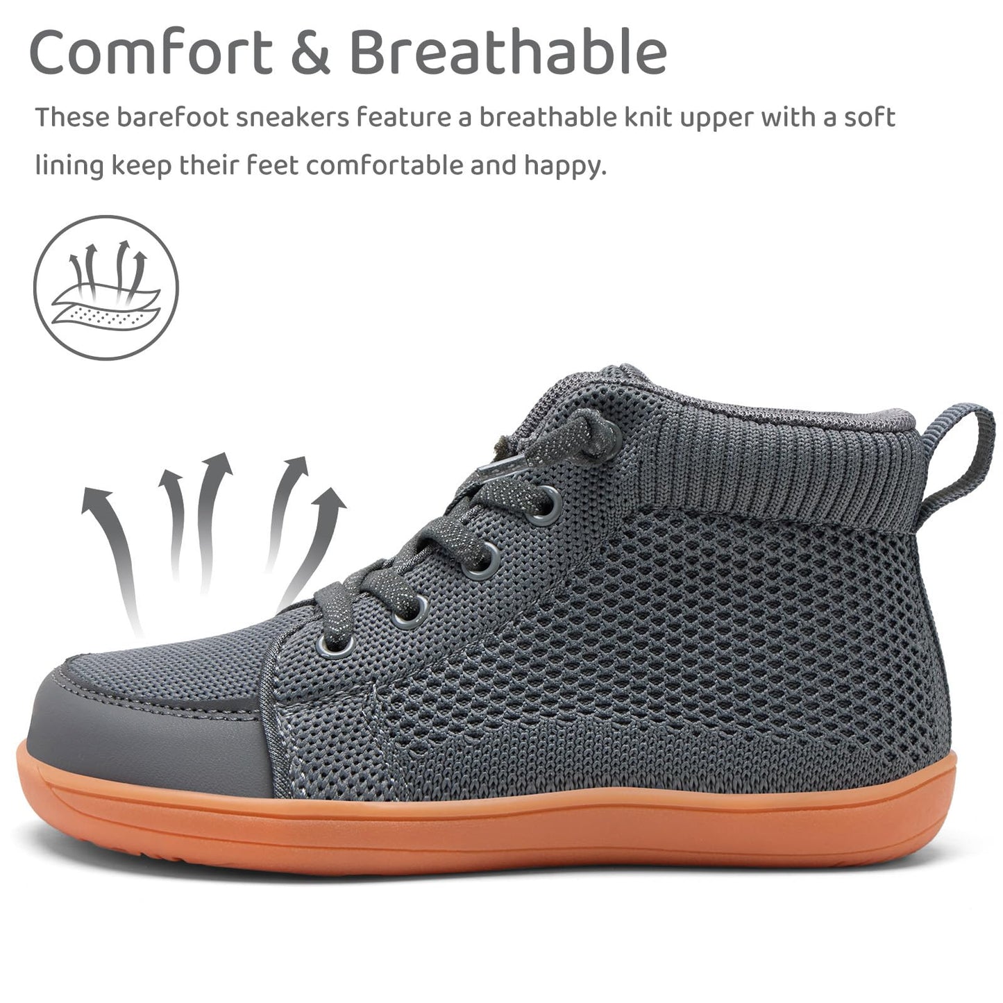 Toddler Little Kids Wide Barefoot Shoes Girls Boys Lightweight Boots