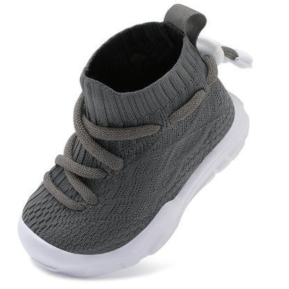 Toddler Shoes High Top Sneakers for Boys Girls Barefoot Wide Walking Tennis Shoes