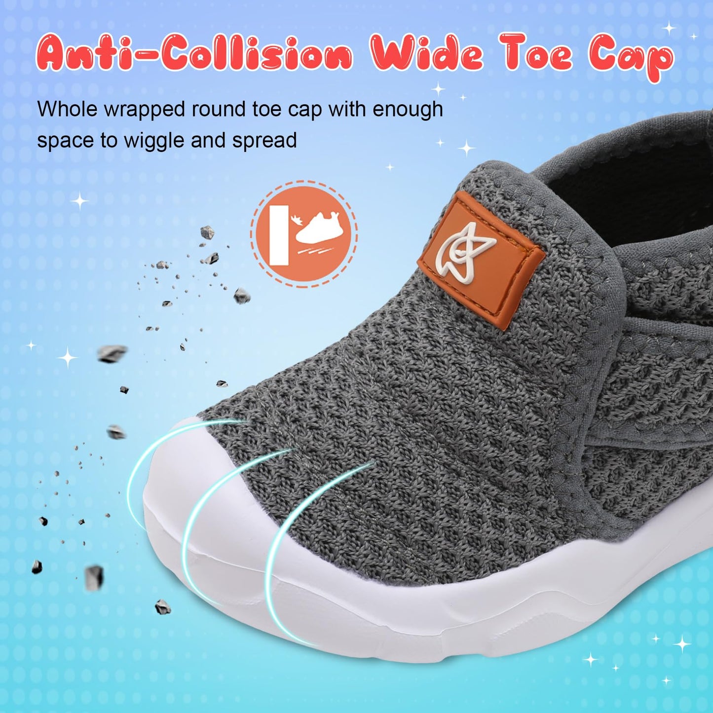 Toddler Shoes Boys Girls Sneakers Comfy Barefoot Shoes