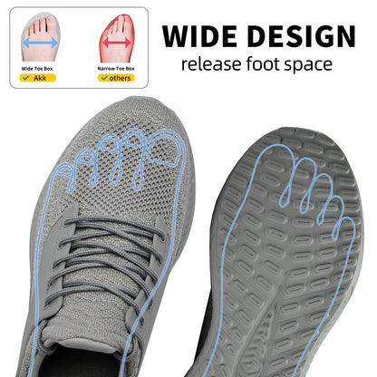 Mens Wide Sneakers Walking Shoes - Wide Slip on Tennis Shoes