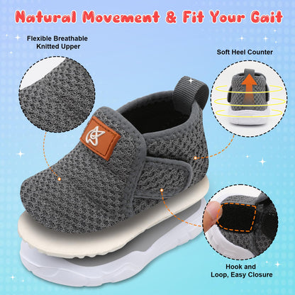 Toddler Shoes Boys Girls Sneakers Comfy Barefoot Shoes