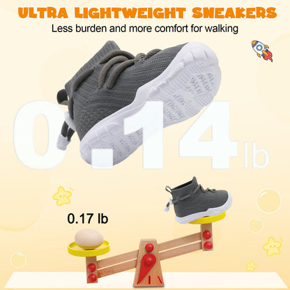 Toddler Shoes High Top Sneakers for Boys Girls Barefoot Wide Walking Tennis Shoes