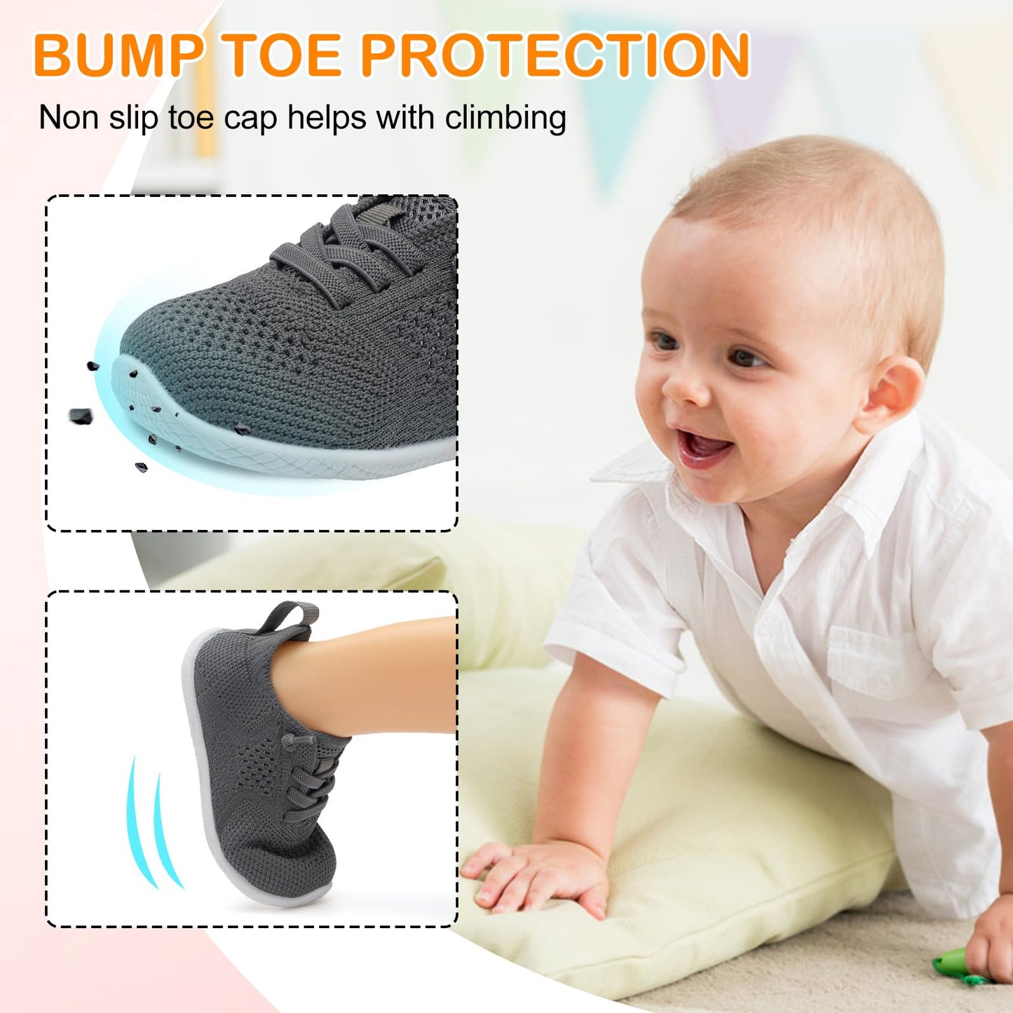 Toddler Barefoot Boys Girls Tennis Shoes
