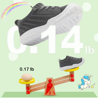 Toddler Shoes for Boys Girls Slip on Sneakers Wide Toe Walking Shoes