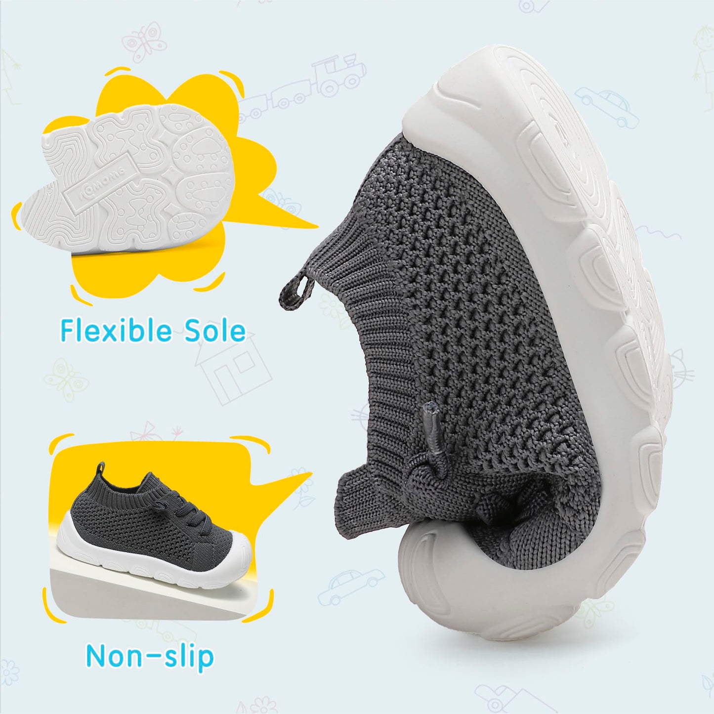 Baby Girls Boys Shoes Toddler Walking Sneakers