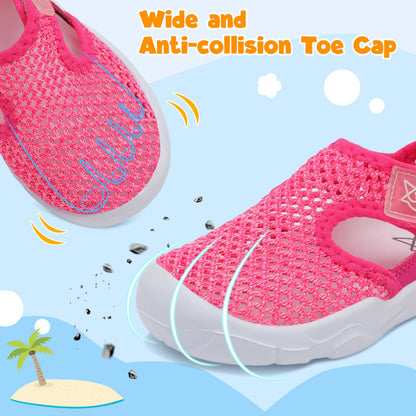 Toddler Sandals Boys Girls Wide Sandals Kids Water Sandal Shoes Lightweight Barefoot Summer Shoes for Beach Swim