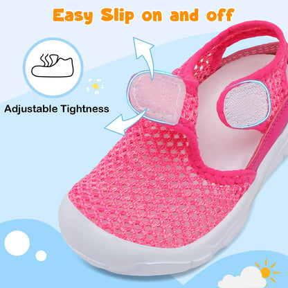 Toddler Sandals Boys Girls Wide Sandals Kids Water Sandal Shoes Lightweight Barefoot Summer Shoes for Beach Swim