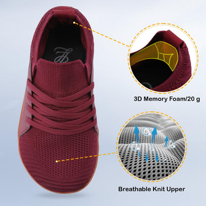 Womens Walking Shoes Wide Toe Barefoot Shoes Breathable Minimalist Zero Drop Sneakers