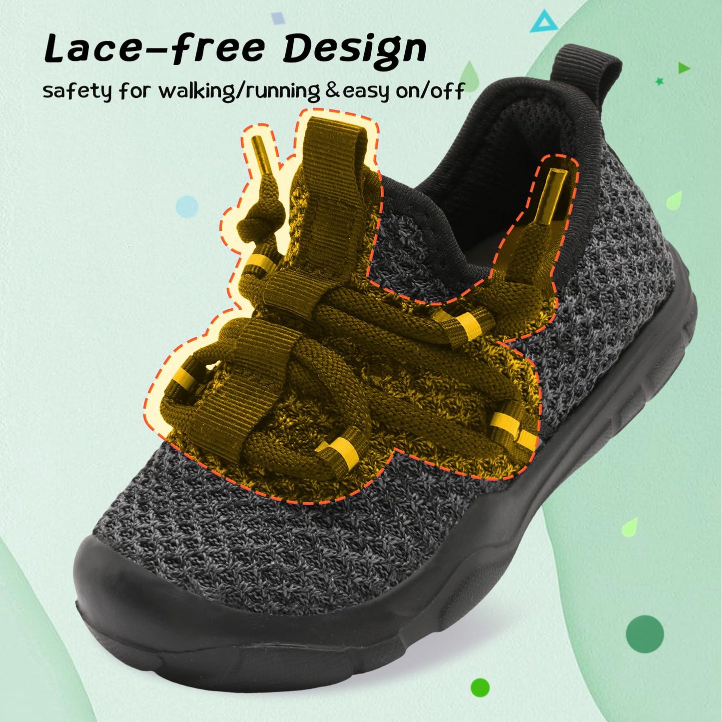 Toddler Shoes Boys Girls Barefoot Shoes Kids Breathable Walking Running Shoe