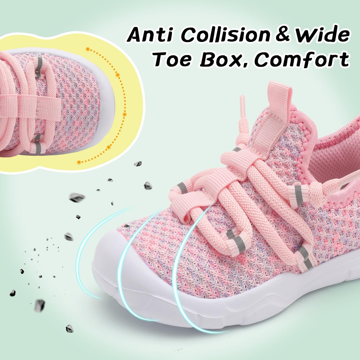 Toddler Shoes Boys Girls Barefoot Shoes Kids Breathable Walking Running Shoe