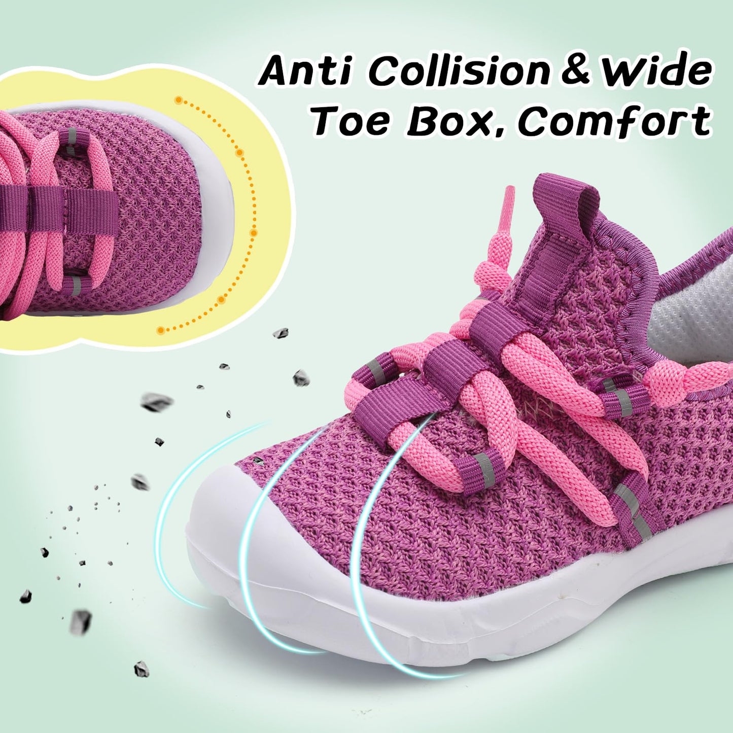 Toddler Shoes Boys Girls Barefoot Shoes Kids Breathable Walking Running Shoe