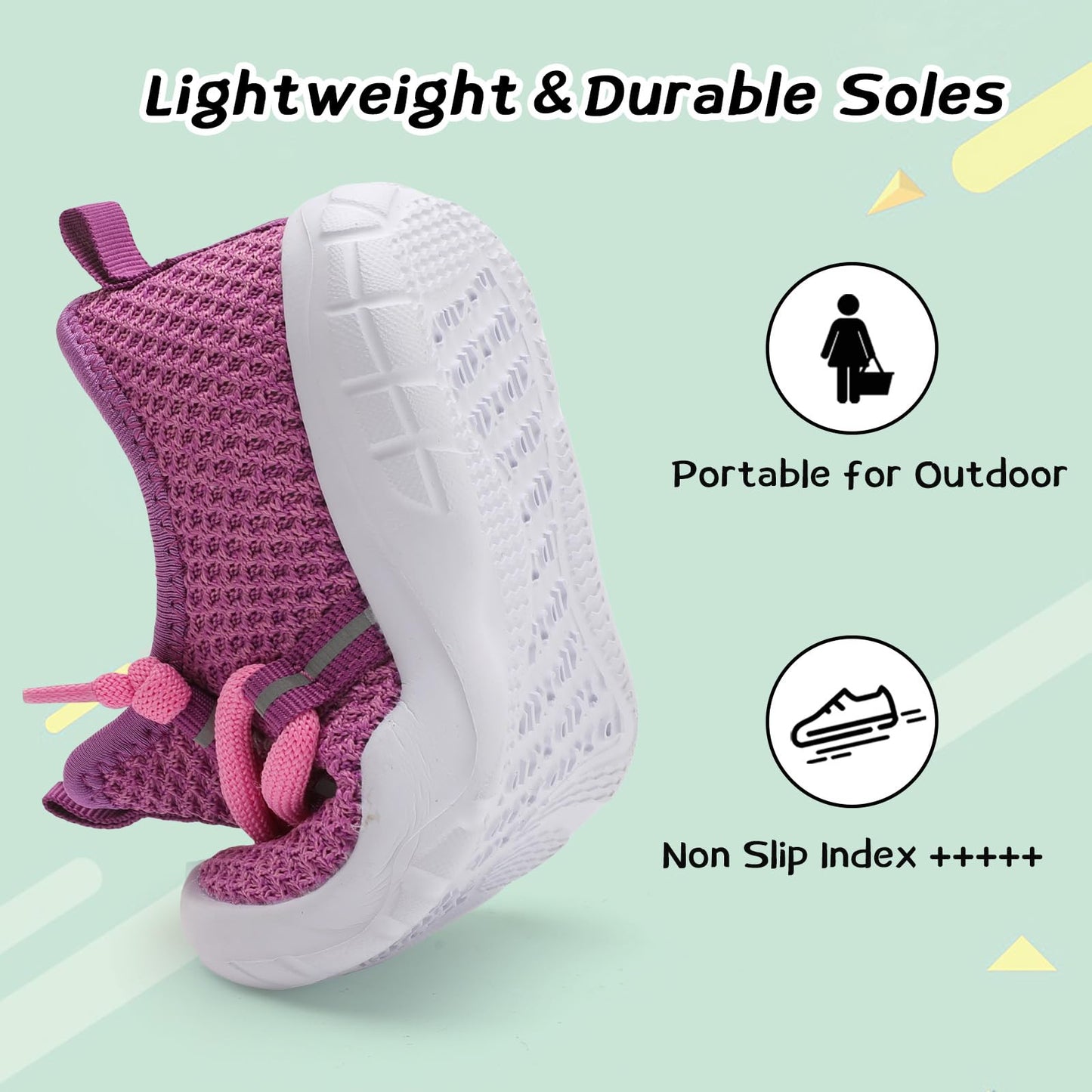 Toddler Shoes Boys Girls Barefoot Shoes Kids Breathable Walking Running Shoe