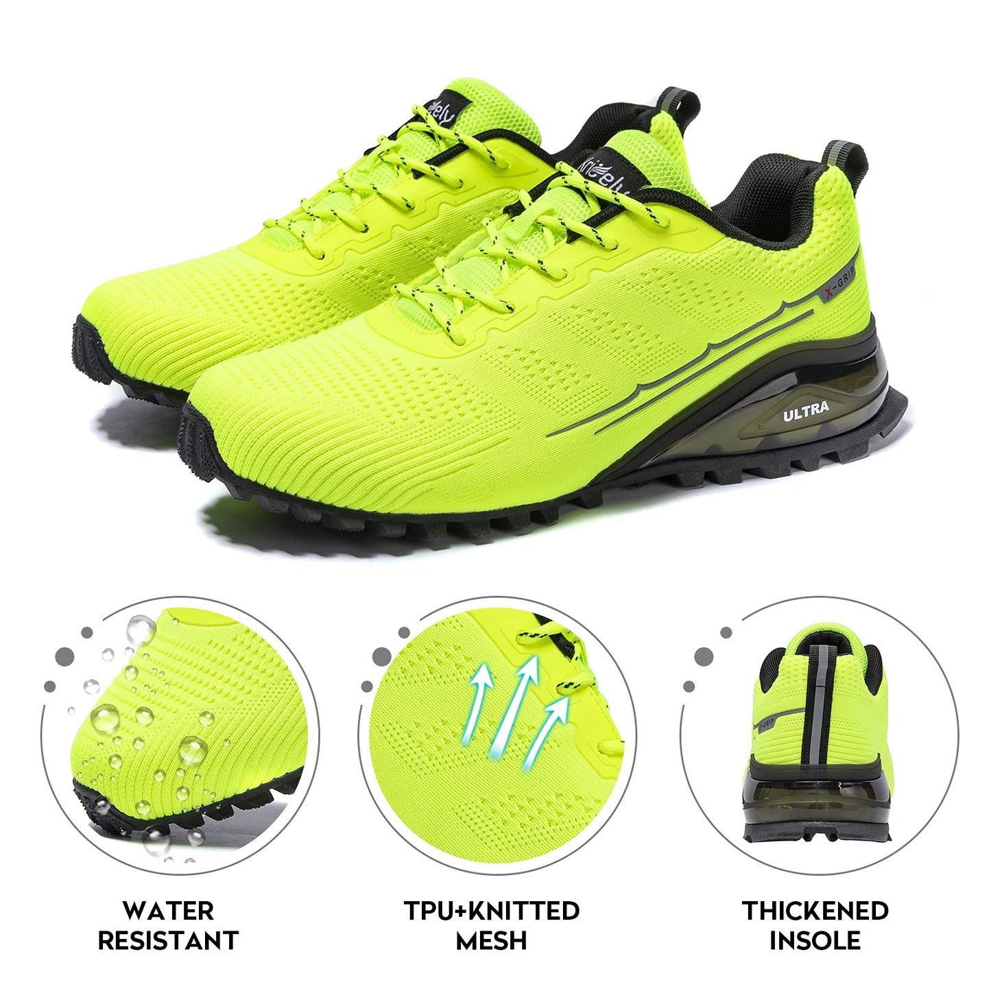 Men's Trail Running Shoes Fashion Walking Hiking Sneakers for Men Tennis