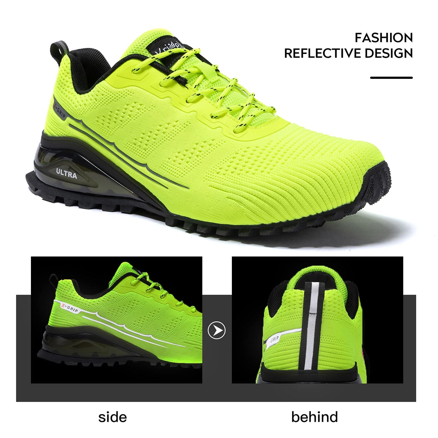 Men's Trail Running Shoes Fashion Walking Hiking Sneakers for Men Tennis