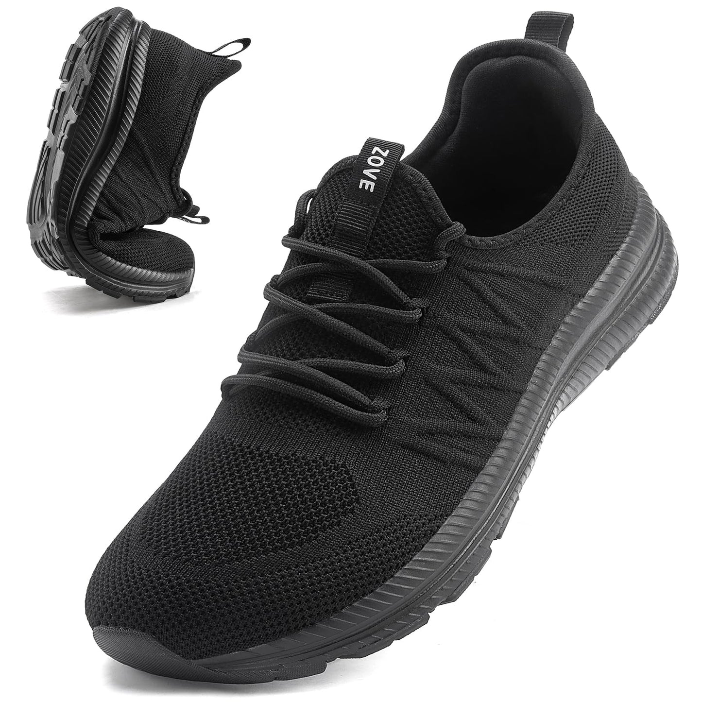 Wide Toe Box Shoes for Men Extra Wide Width Sneakers Non-Slip Ultra Light Wide Tennis Running Shoes
