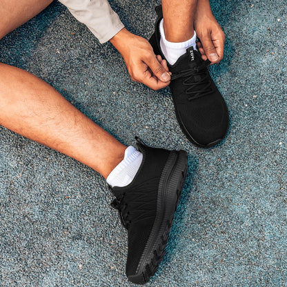 Wide Toe Box Shoes for Men Extra Wide Width Sneakers Non-Slip Ultra Light Wide Tennis Running Shoes