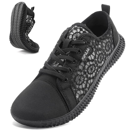 Wide Toe Box Shoes Zero Drop Non Slip Extra Wide Width Fashion Sneakers Ultra Light Breathable Walking Shoes Casual Sneakers for Travel Work Trainers
