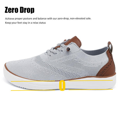 Mens Barefoot Dress Shoes Wide Toe Box Zero Drop Oxfords Shoes