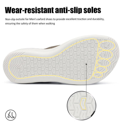 Mens Barefoot Dress Shoes Wide Toe Box Zero Drop Oxfords Shoes