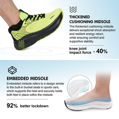 Wide Toe Box Shoes for Men Arch Support Shoes