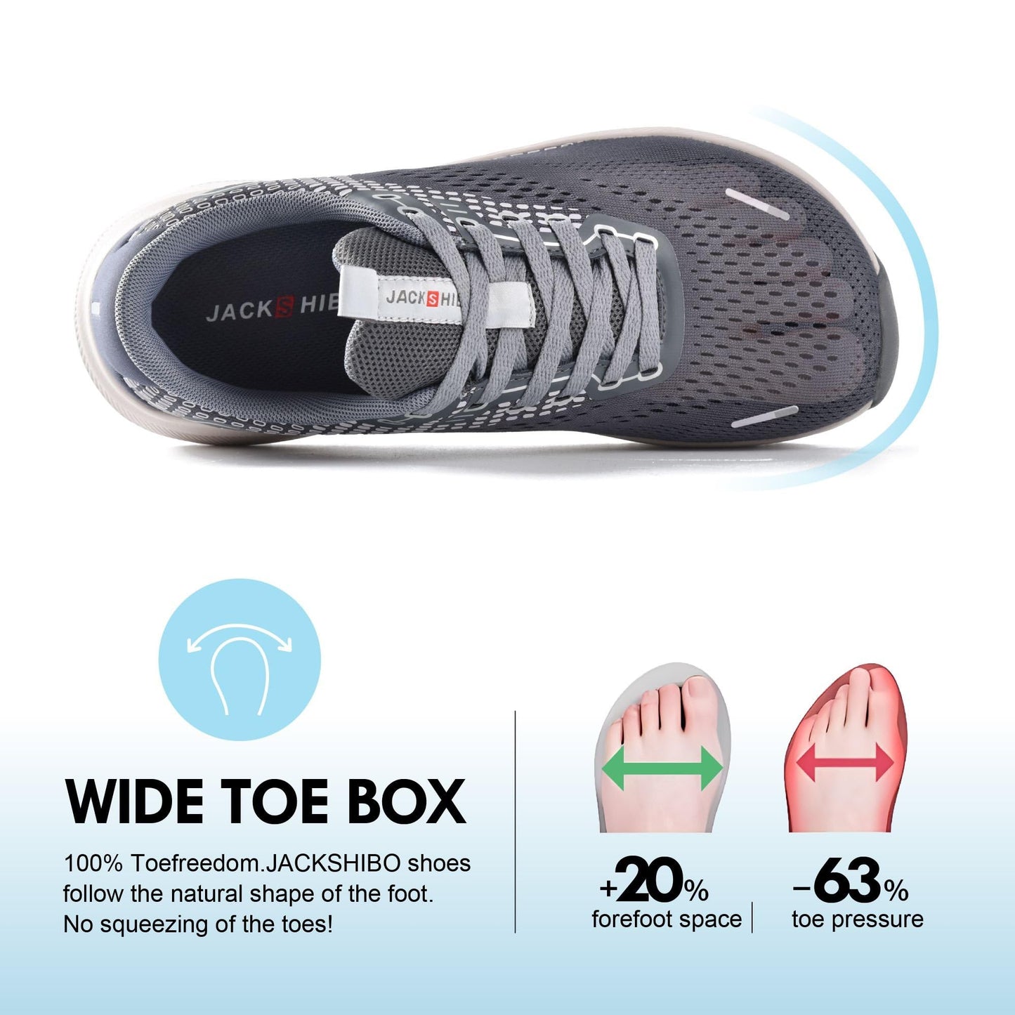 Wide Toe Box Shoes for Men Arch Support Shoes