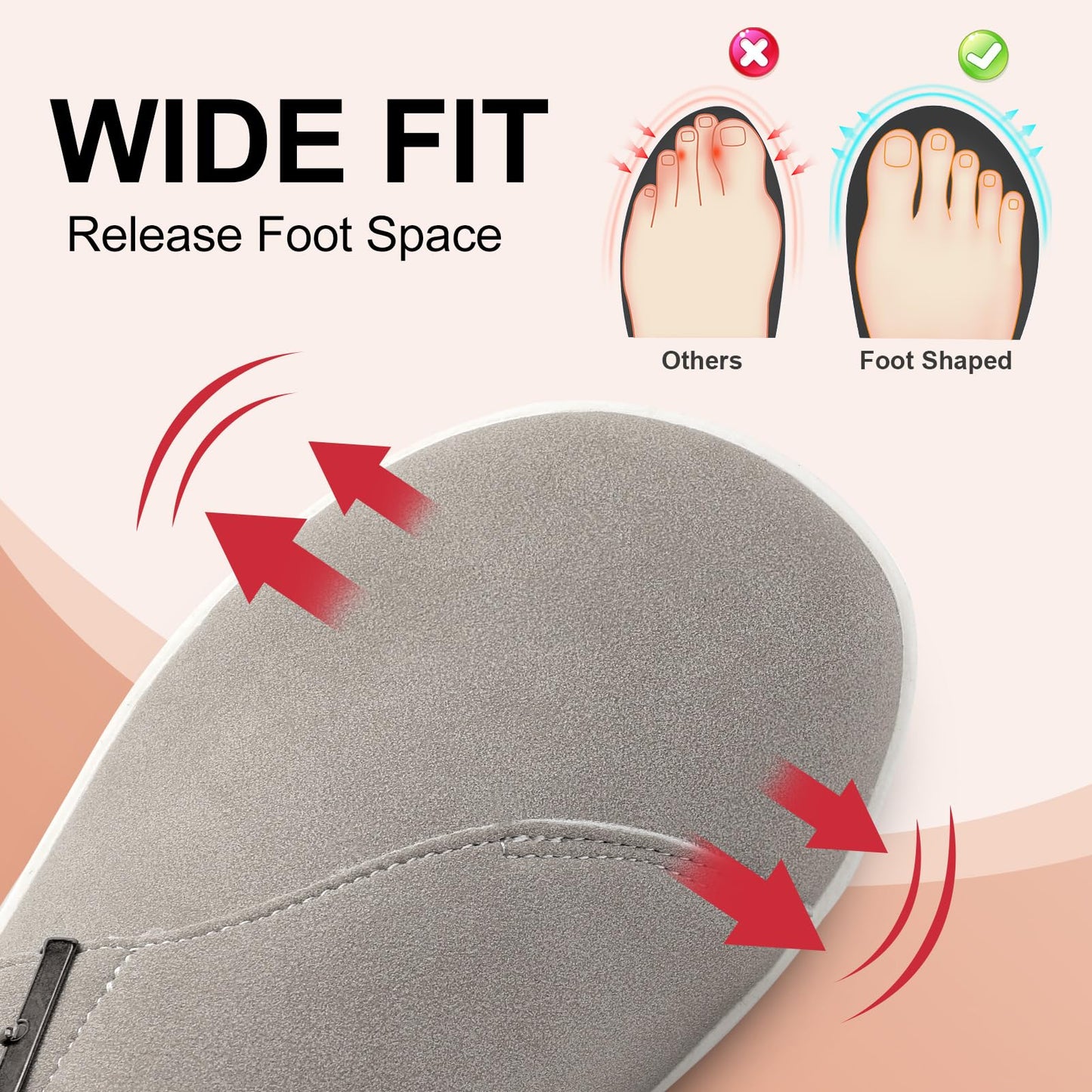 Womens Wide Clogs Adjustable Diabetic Mules Slip on Clog Slippers